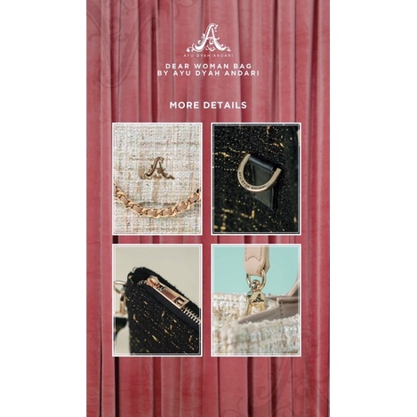 Tweed Bag Diana Bag (Down) | By Ayu Dyah Andari (Original)