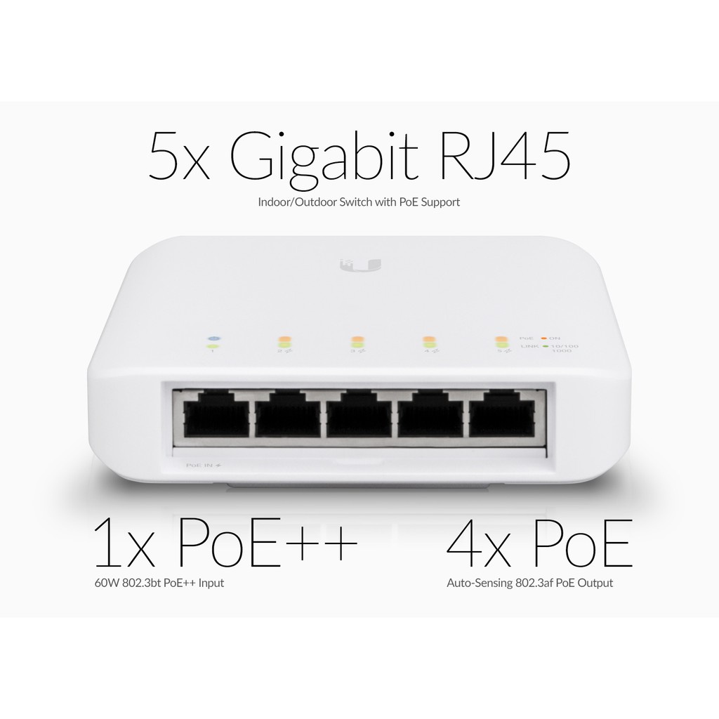 Ubiquiti USW FLEX UniFi Switch 5Port PoE Gigabit