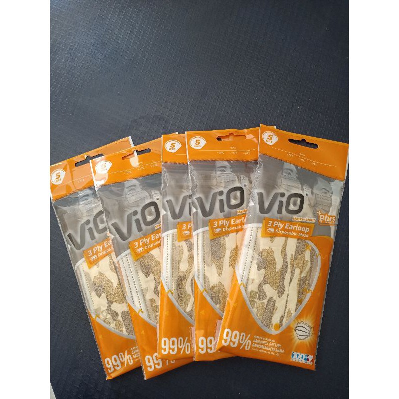 Vio Masker 3 Ply Earloop 5's