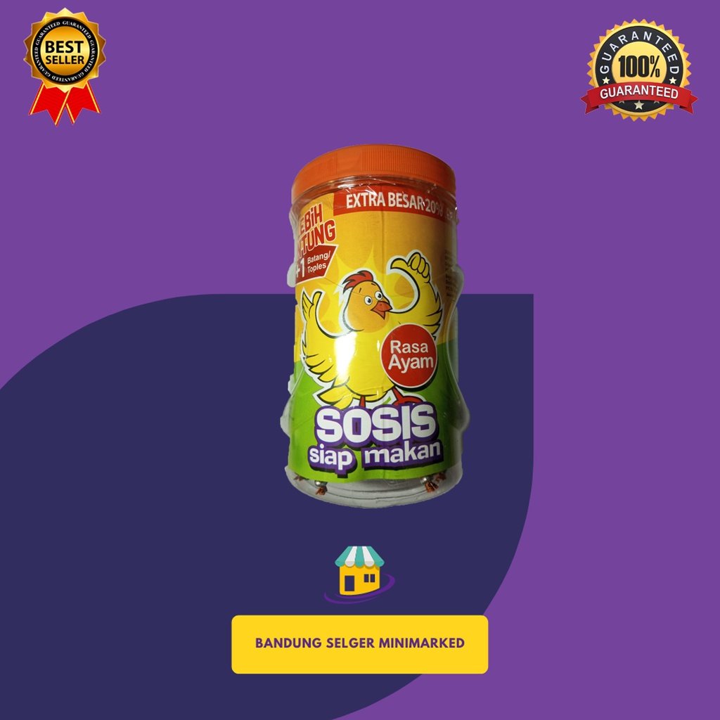 

SONICE - SOSIS SIAP MAKAN RASA AYAM EXTRA BESAR 20 %