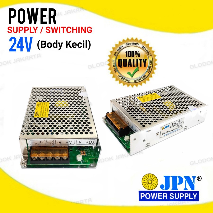 Adaptor Power Supply Switching 24V DC 1A 2A CCTV LED Relay PLC