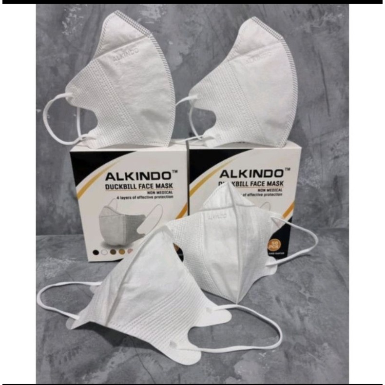 Masker Duckbill alkindo 4 ply 50pcs facemask ccare grosir masker makassar