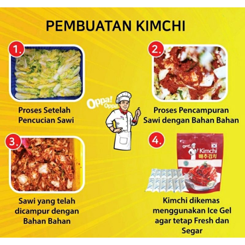 ✔MURAH Kimchi Sawi Fresh &amp; HALAL 200gr / Kimchi HALAL / Kimchi Korea