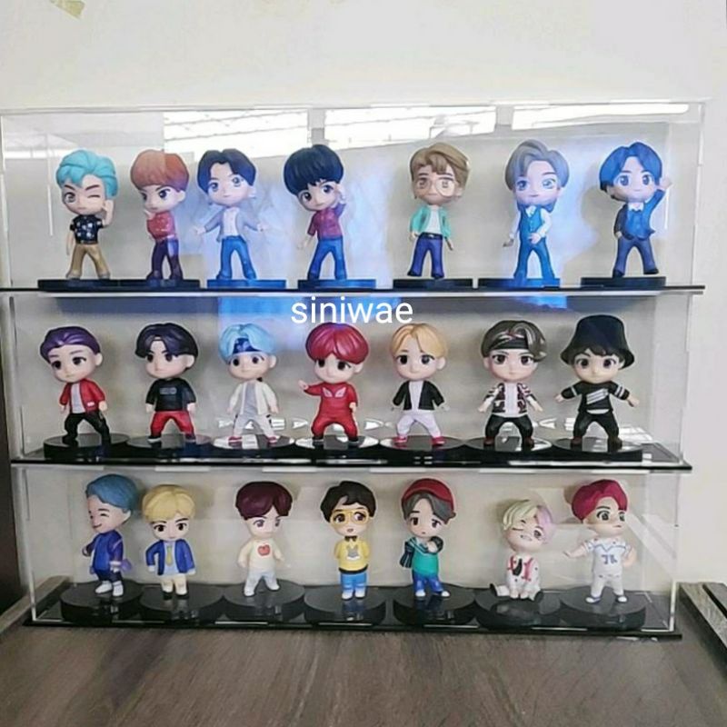 Kotak Akrilik BTS Tiny Box Display Acrylic Tebal 2mm 3mm Diecast Puzzle Bongkar Pasang