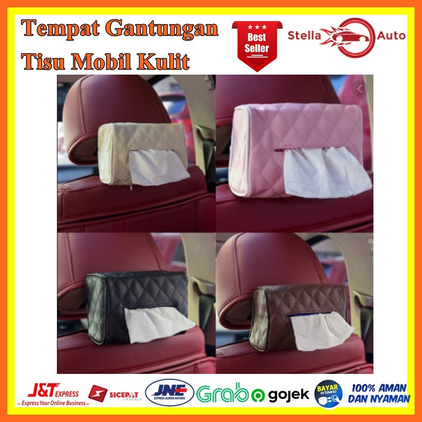 Tempat tissue mobil car tissue box gantungan tissue mobil Tempat Gantungan Tisu Mobil Kulit
