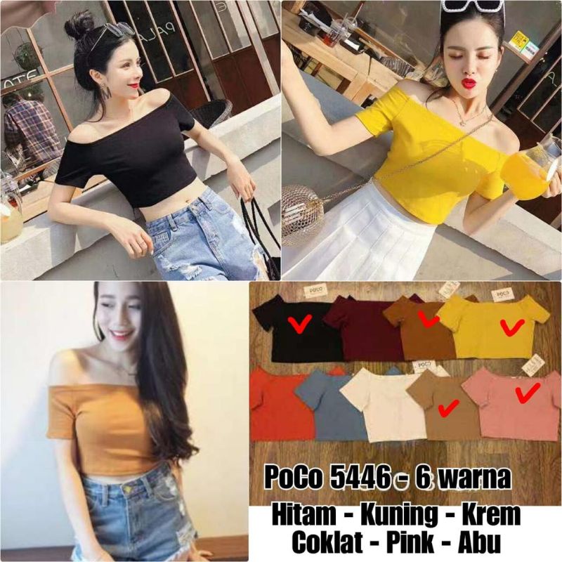 Kaos sabrina lengan pendek | Bkk import