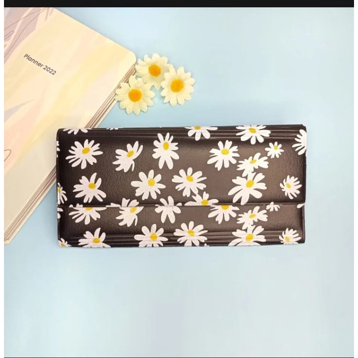 Dompet wallet organizer bunga matahari dompet pengatur uang bulanan