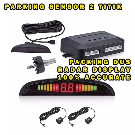 SENSOR PARKIR MOBIL 2 TITIK UNIVERSAL / SENSOR PARKIR BELAKANG DISPLAY