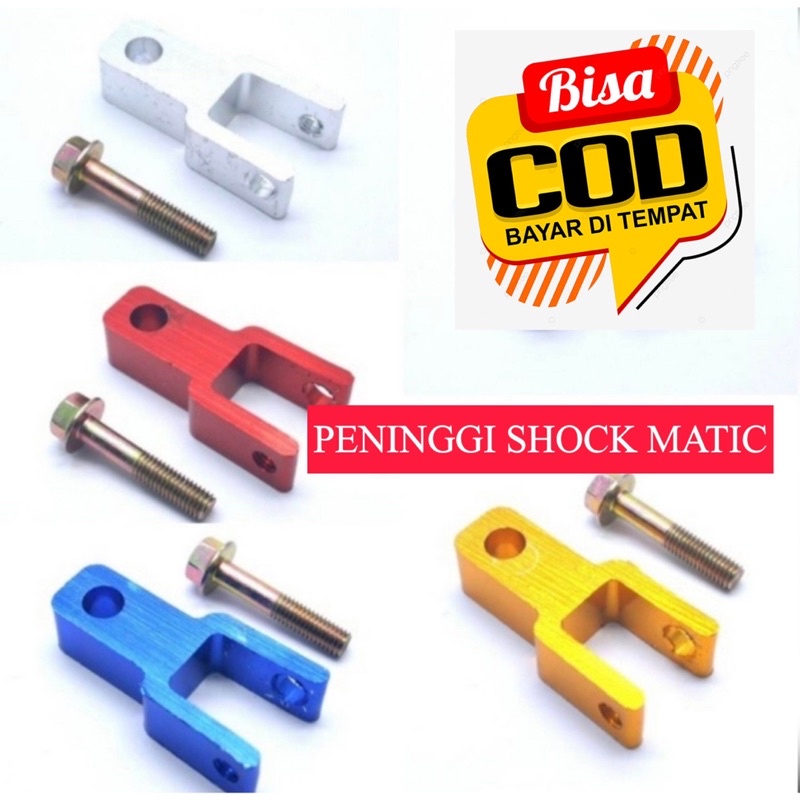 TERMURAH Peninggi shockbreaker belakang motor matic variasi full cnc Vario mio beat scoopy fino xeon m3 genio