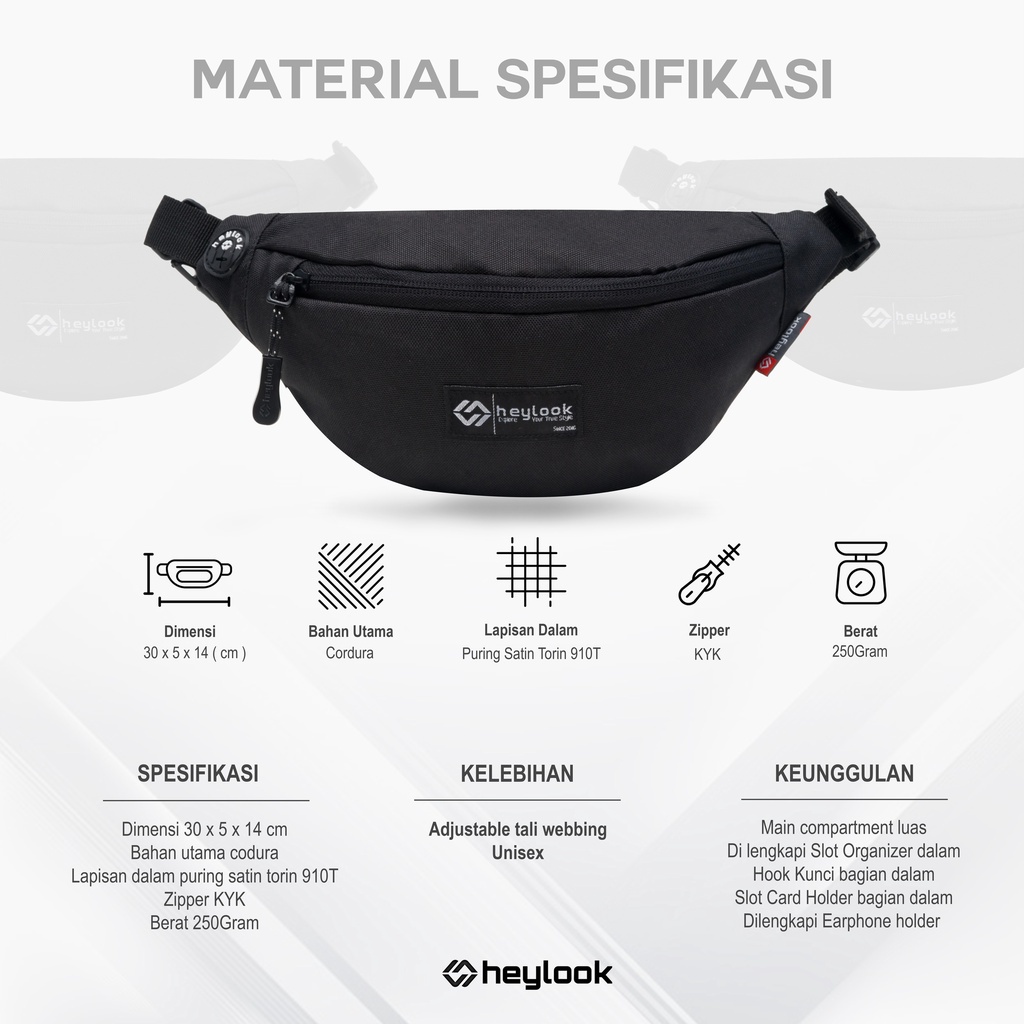 WAISTBAG/SLINGBAG ORIGINAL SURFING KEREN MURAH KEKINIAN ORIGINAL RUSSEL PROMO TAS SELEMPANG PRIA WANITA