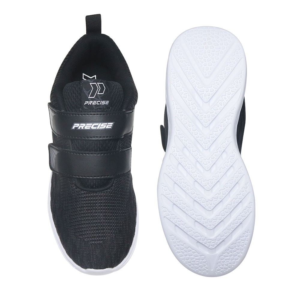 Precise Flexnit Cronos JT Sepatu Sekolah Anak - Hitam/Putih