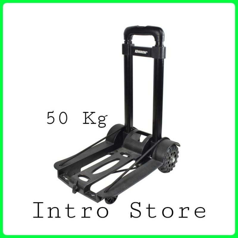 KRISBOW TROLI LIPAT PLASTIK/TROLI BARANG/FOLDING TROLLEY PLASTIK 50 KG