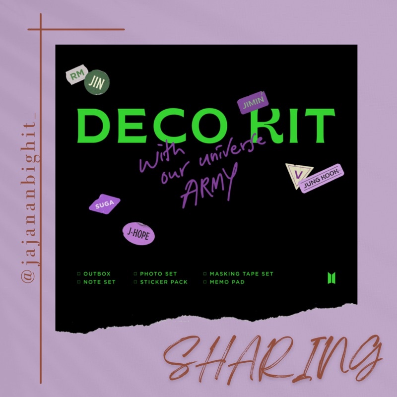 SHARING DECO KIT BTS