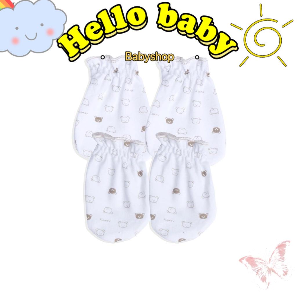 FLUFFY Sarung Tangan dan Kaos Kaki (Isi 3 Pcs) KKI Newborn