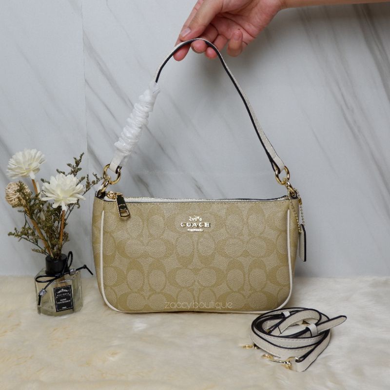 Coach Top Handle Pouch Signature