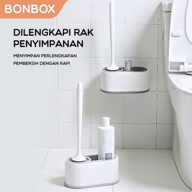 Sikat kloset silikon set / sikat toilet silikon