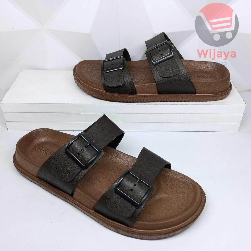 Sandal Slop Pria New Era 5002 Sendal Selop Karet Cowok Laki-Laki Kenyamanan dan Gaya untuk Setiap Hari