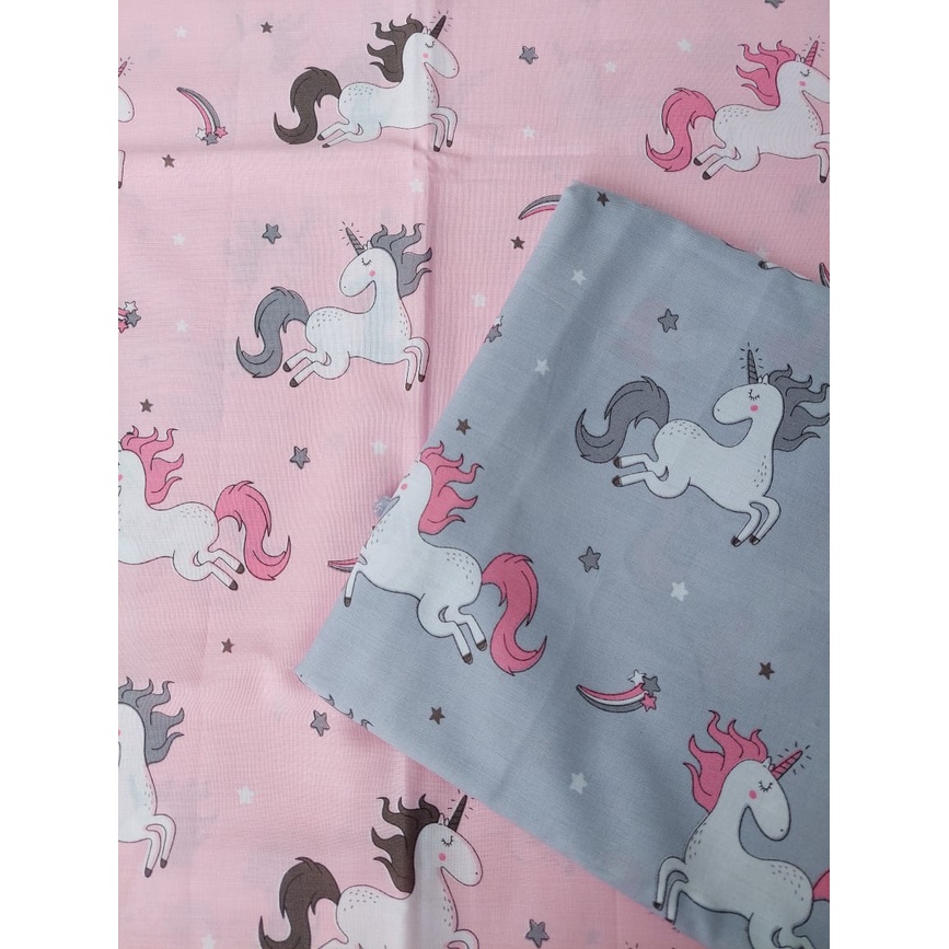 Perca Unicorn Starry Kain Katun Motif Anak Perempuan Ukuran 50x120cm