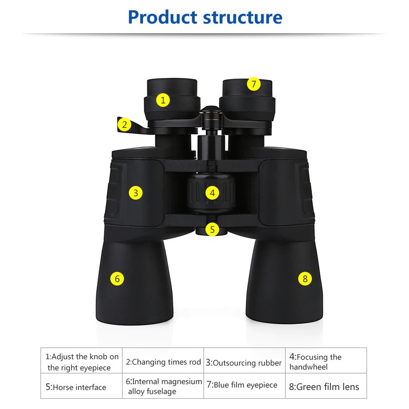 BORWOLF 10-180x90 Binocular High Magnification with Night Vision