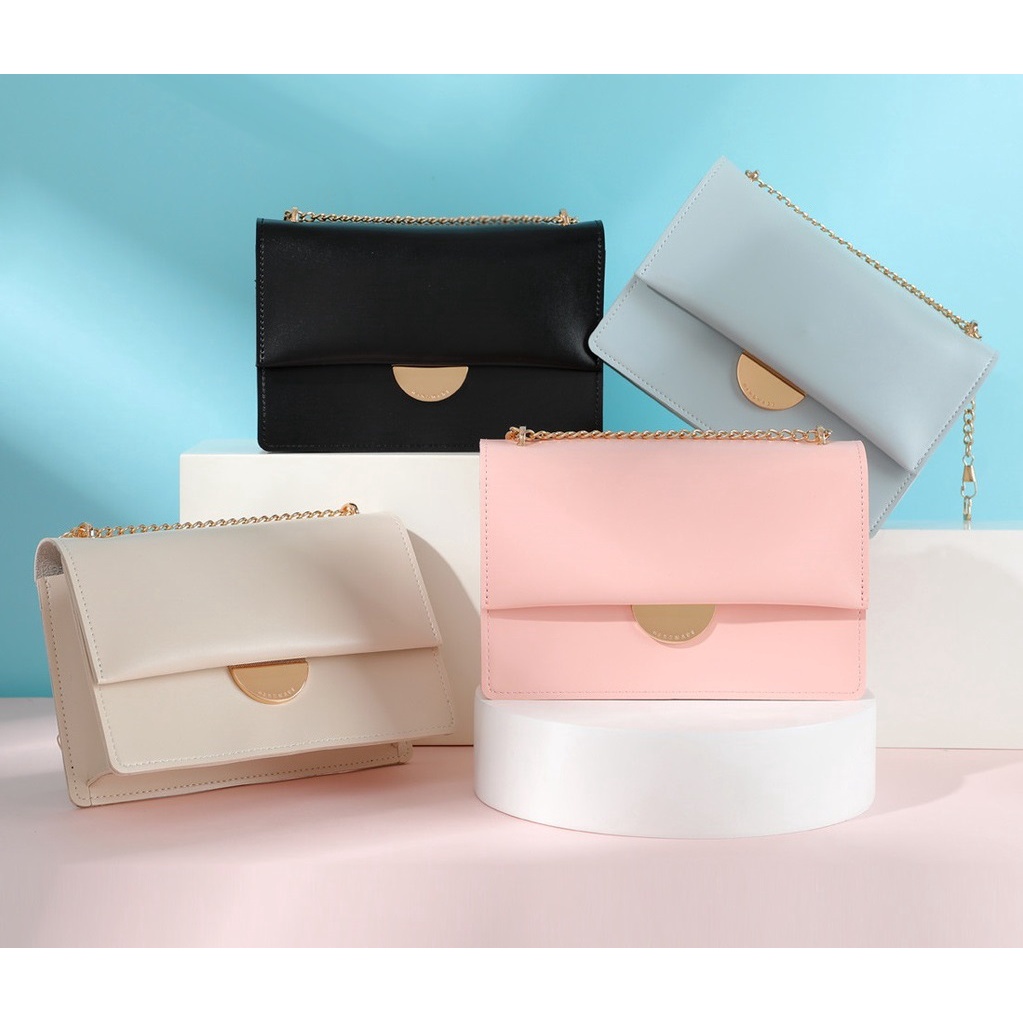 ❶❼ MyAllura ❶❼ Miniso Sling Bag Tas Selempang Wanita  Rantai Gold Taswanitamurah tas wanita Womenbag