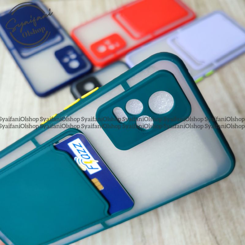 Card Case Vivo V20 / V2025 / V2024 Case Slot Kartu + Protection Camera