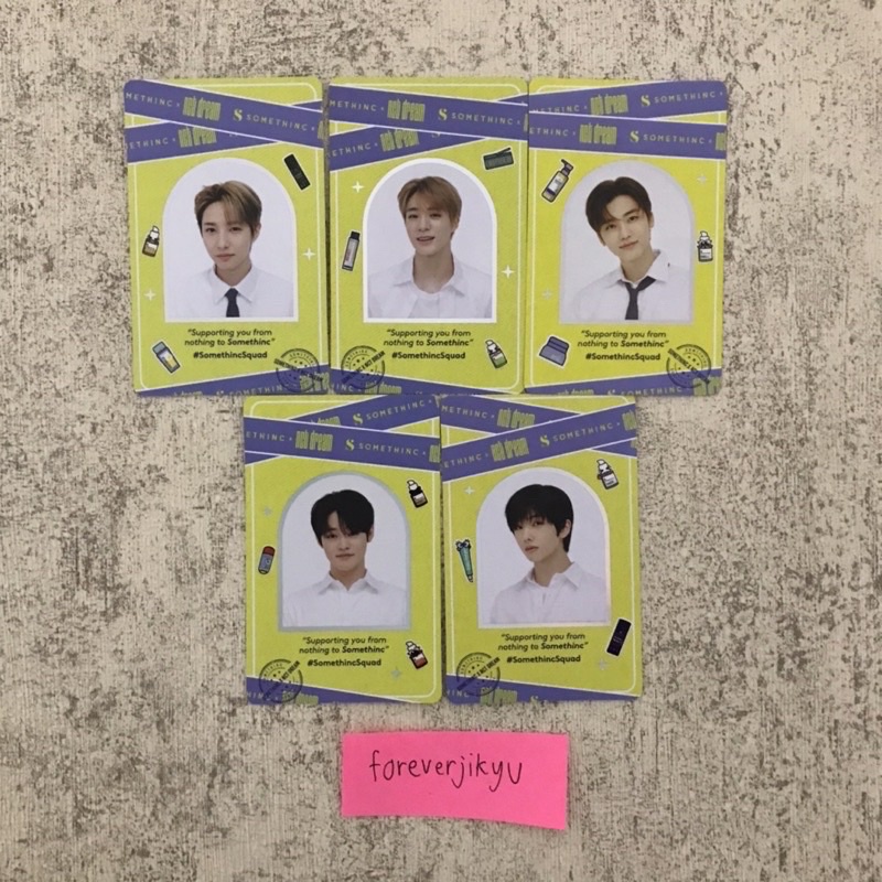 [READY SET] NCT DREAM X SOMETHINC PHOTOCARD PC SHARING RENJUN JENO JAEMIN CHENLE JISUNG FULLSET OFFI