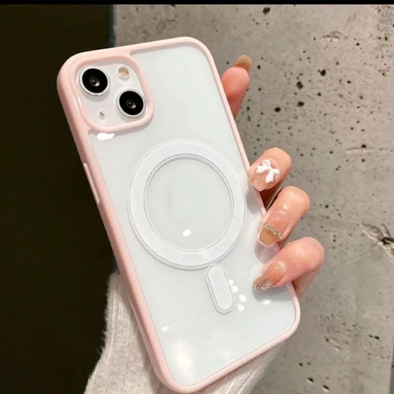 Iphone 13 Pro Max Casing Hardcase Shockproof Bumper + Magsafe Case