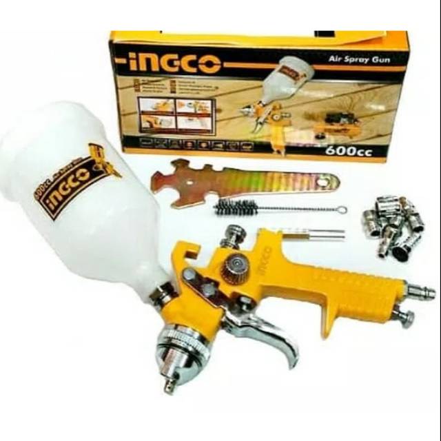 Spray Gun HVLP Ingco 600ml Nozzle 1.4mm/ Cat Semprot HVLP