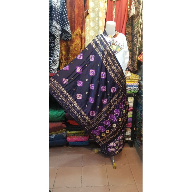 Jumputan Palembang Kain Selendang bahan sutra
