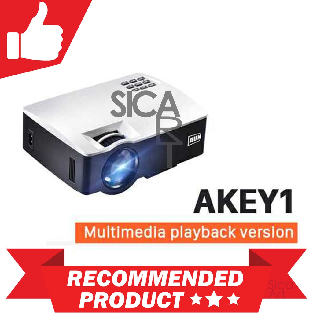 AUN AKEY1 Proyektor 1080P 1800 Lumens