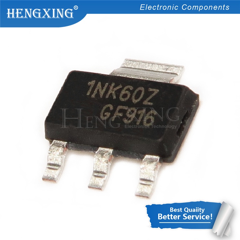 100pcs IC STN1NK60Z SOT-223 1NK60Z STN1NK60 SOT MOSFET N-CH 600V 300MA SOT223