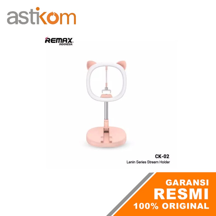 Remax CK-02 Selfi Holder Pink Live-Stream tiktok Holder Ringlight