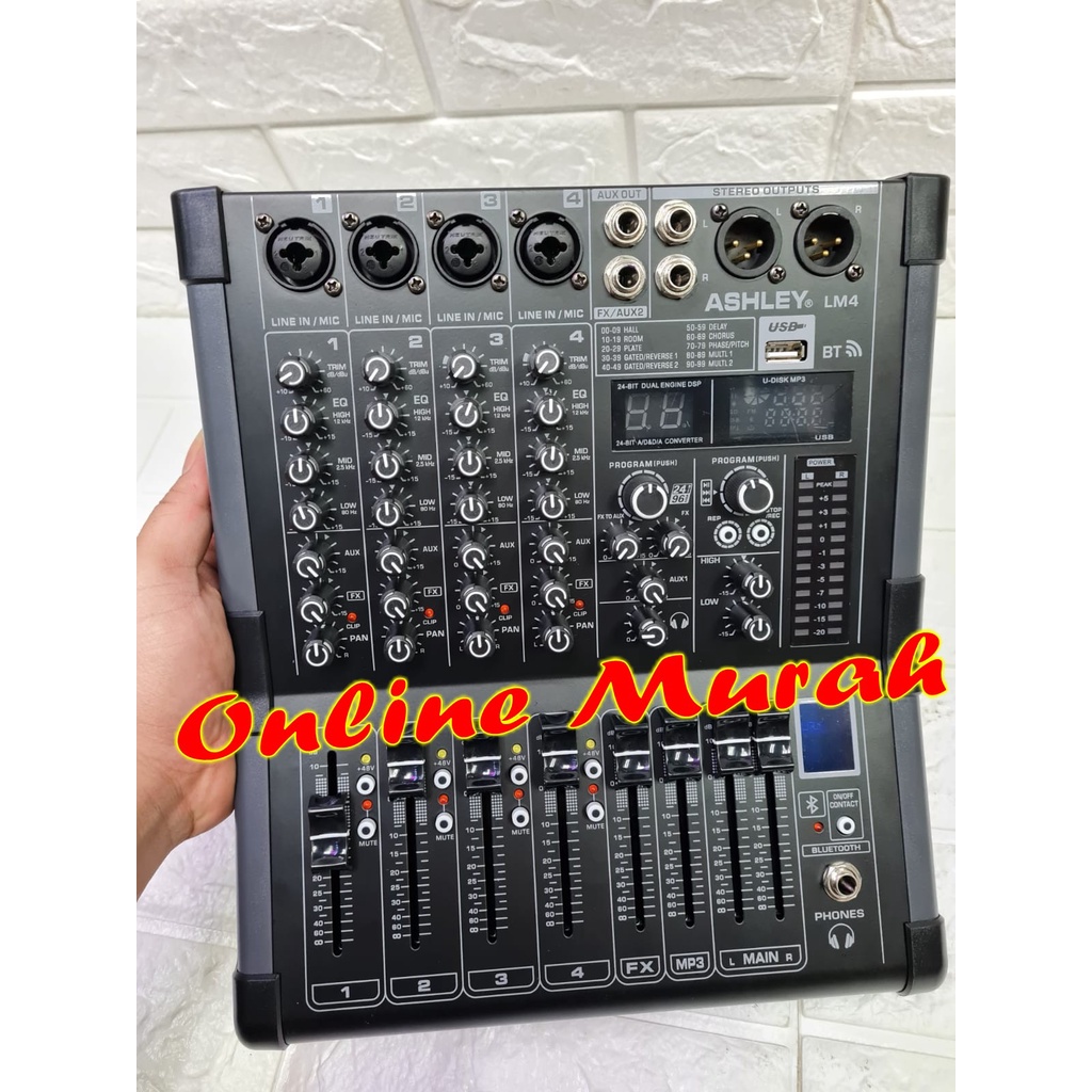 MIXER ASHLEY LM4 LM 4 ORIGINAL 4 CHANNEL ASHLEY FREE HARDCASE