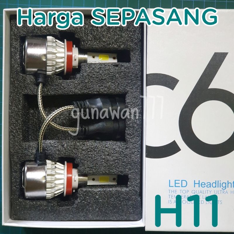 SALE Lampu H11 led C6 foglamp SEPASANG **