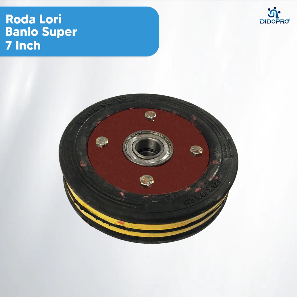 Roda Lorry 7 inch Banlo Super / Troli / Trolley / Lori Gerobak