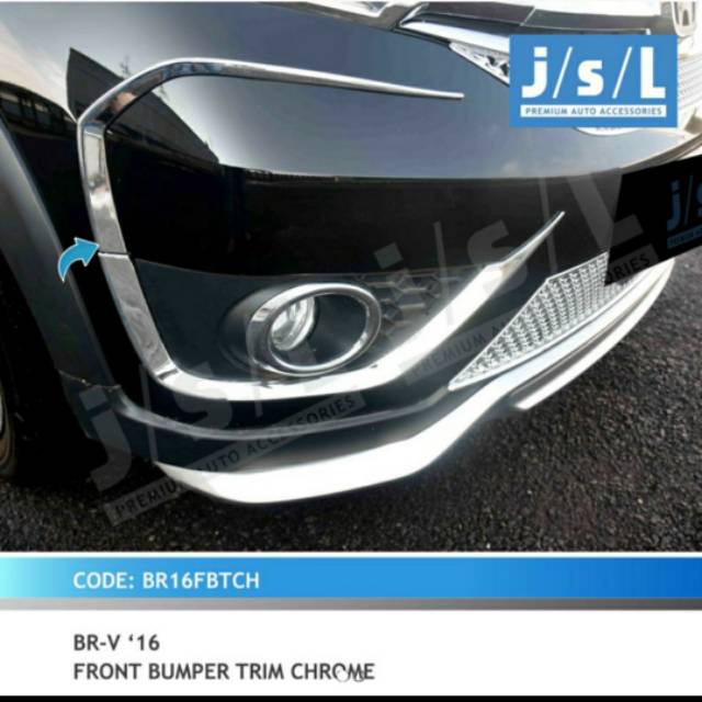 List bumper depan BRV chrome/ front bumper trim chrome jsl