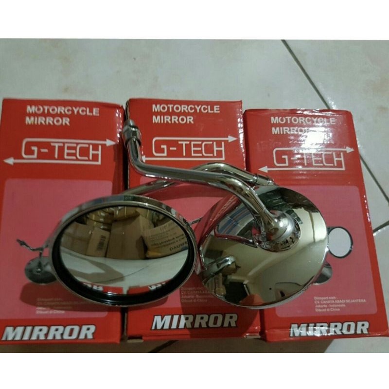 Spion vespa bulat chrome