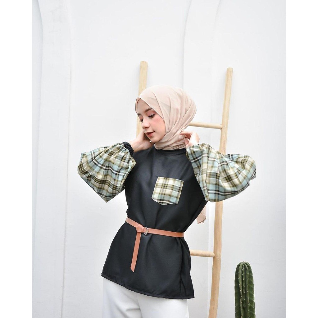 M2M Syova (Lova Blouse) / Mosscrepe Mix Katun Square