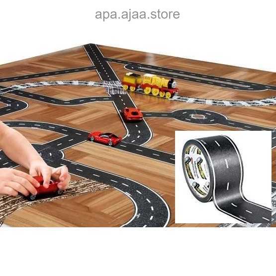 Terbaru UHOME Lakban Lintasan Mainan Anak Play Tape Road 48mm - HX-6005 Harga Grosir