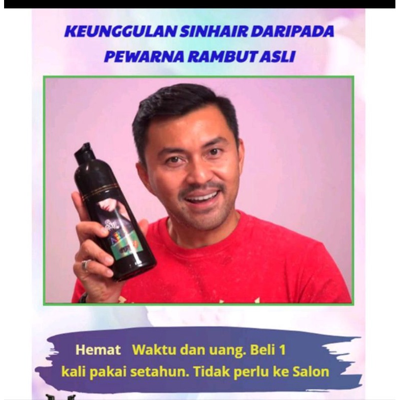 SIN HAIR SHAMPOO  PENGHITAM  UBAN ORIGINAL JEPANG GRATIS ONGKIR