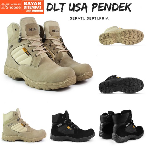 sepatu gunung Dlt  USA adventure,hiking boots For Men Outdoor sepatu peria 6INC TERLARIS