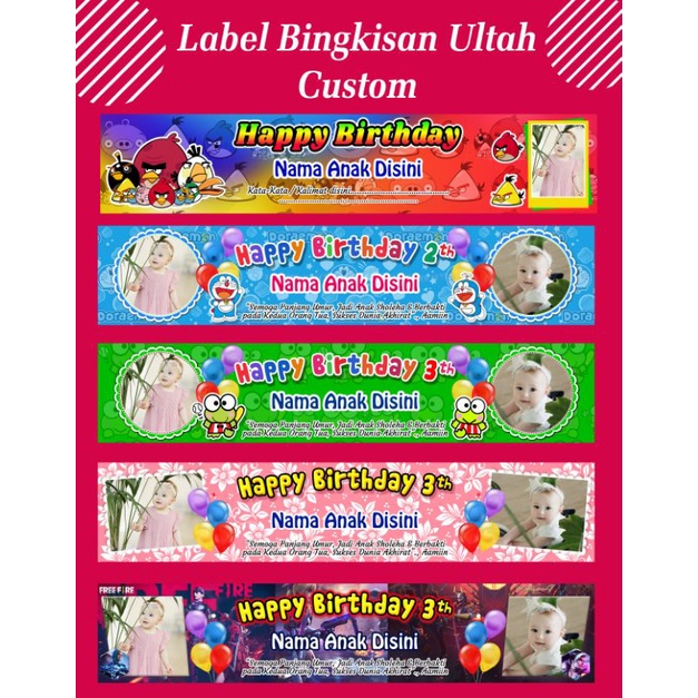 

Tas plastik snack ulang tahun ukuran 18 x 30 bisa custom