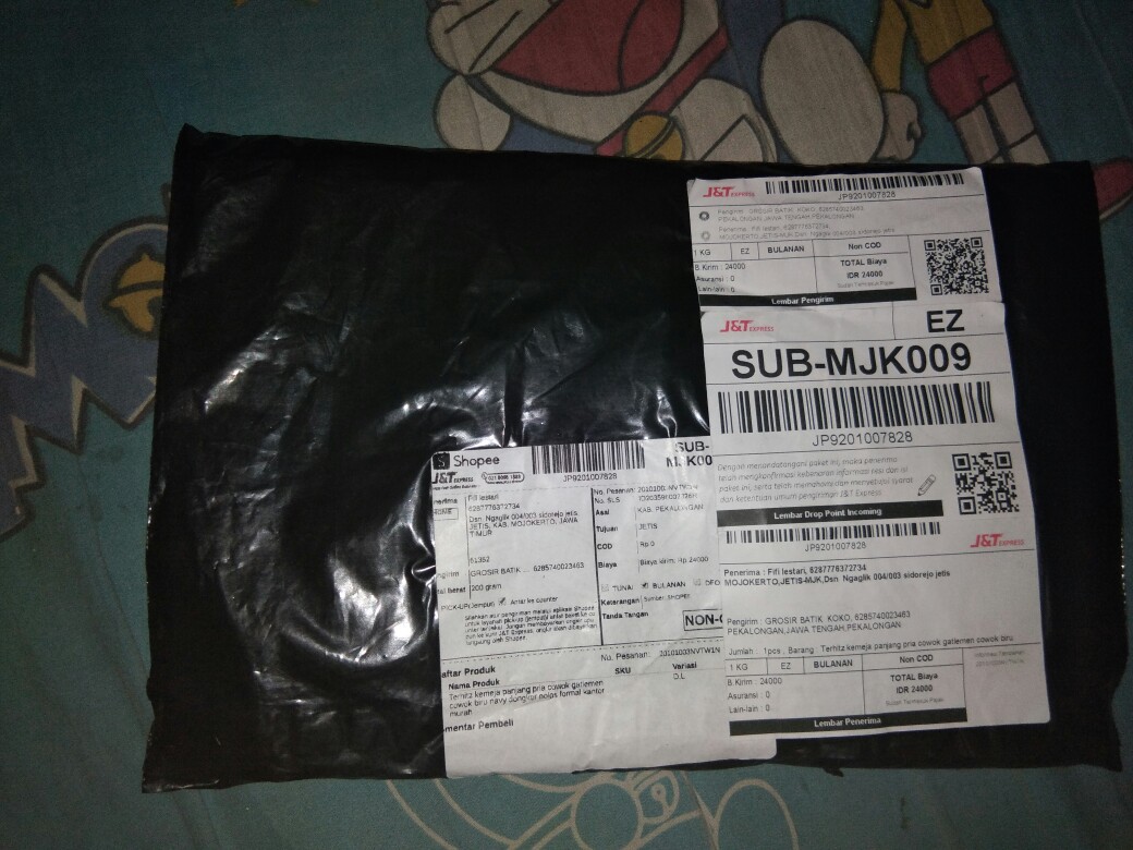 Terhitz Kemeja Panjang Pria Cowok Gatlemen Cowok Biru Navy Dongker Polos Formal Kantor Murah