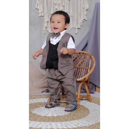 Baby tuxedo 1-3 tahun 0-8 tahun set tuxedo bayi baju kondangan celana panjang dan pendek tuxedo anak laki laki jas anak laki laki balita