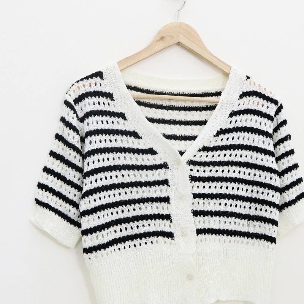 Stripy knit top -Thejanclothes