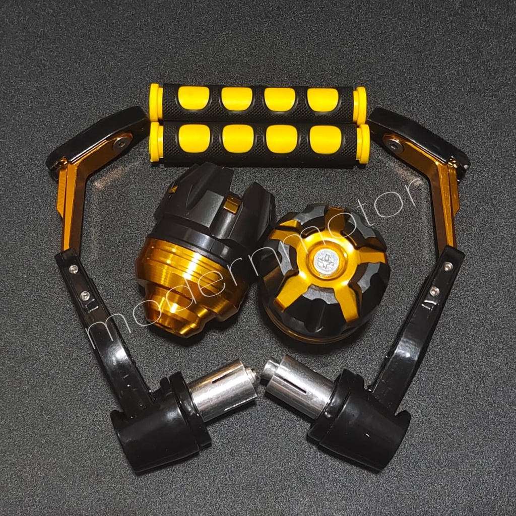 sepaket 3in1Proguard Robot Besi Logam + Karet Handle + Jalu As Roda