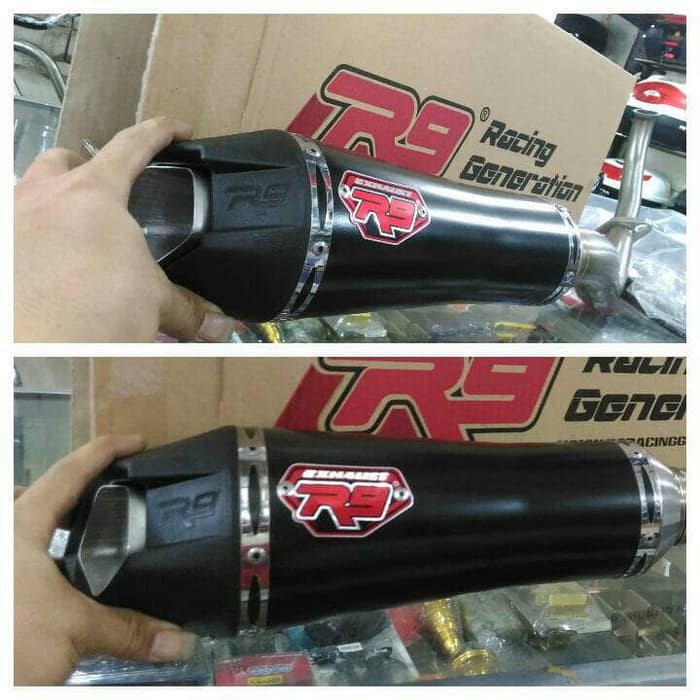 knalpot r9 alpha aerox 155/knalpot r9 aerox alpha new series original