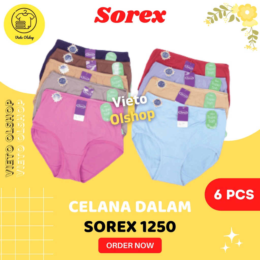 CD Sorek 1250 Maxi Lusinan Celana Dalam Wanita Dewasa Sorek Isi 6 / Underwear Daleman Cewek Super So