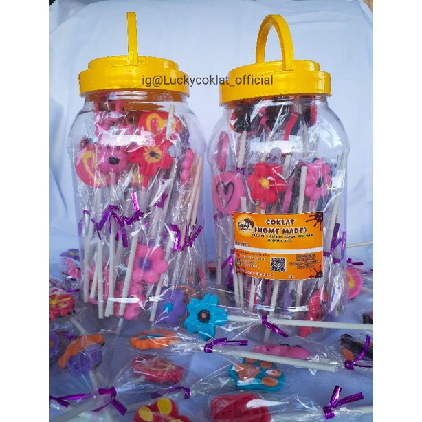 

Coklat stik/lolipop toples 2L