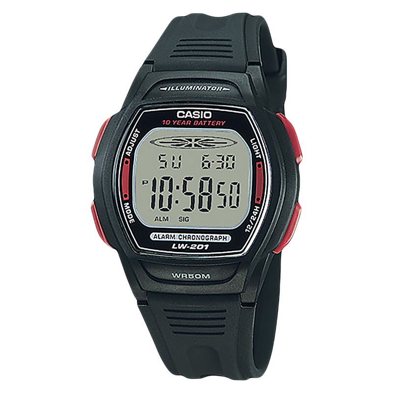 Jual Jam Tangan Casio LW-201-4AVDF - 10-Years Battery Life - Rubber Band Indonesia|Shopee Indonesia